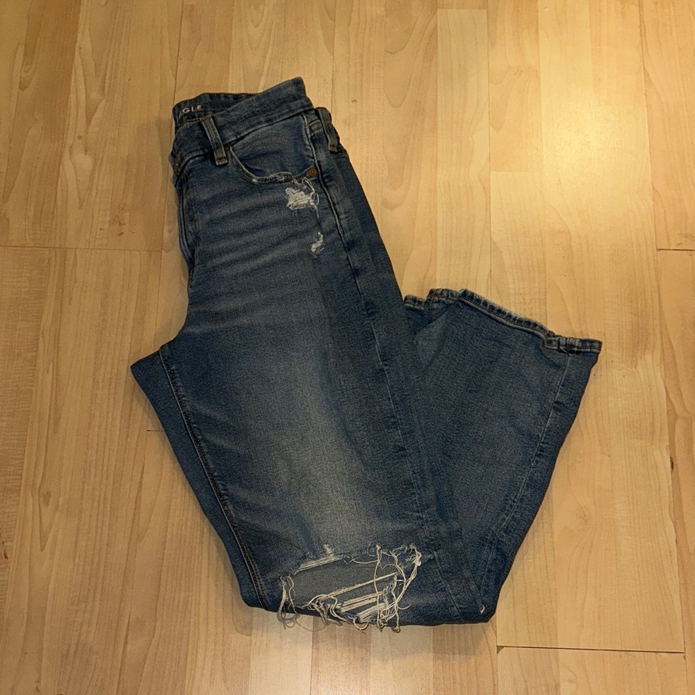 American Eagle Outfitters Dark Blue Boyfriend Jeans